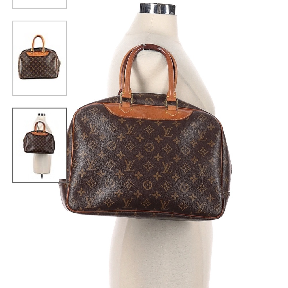 Louis Vuitton Monogram Coated Canvas Deauville Satchel.